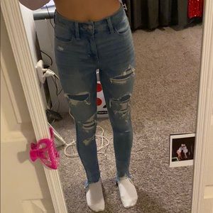 american eagle super high rise jegging